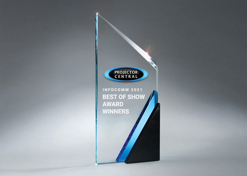 Infocomm2021Best of Show trophy